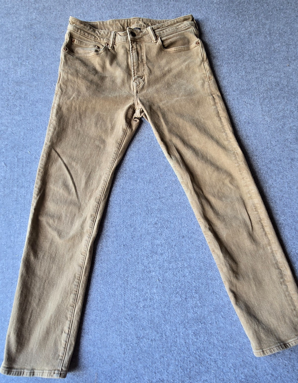 American Eagle Men's Jeans Slim Straight Tan / Beige Easy Flex 32"x29.5"